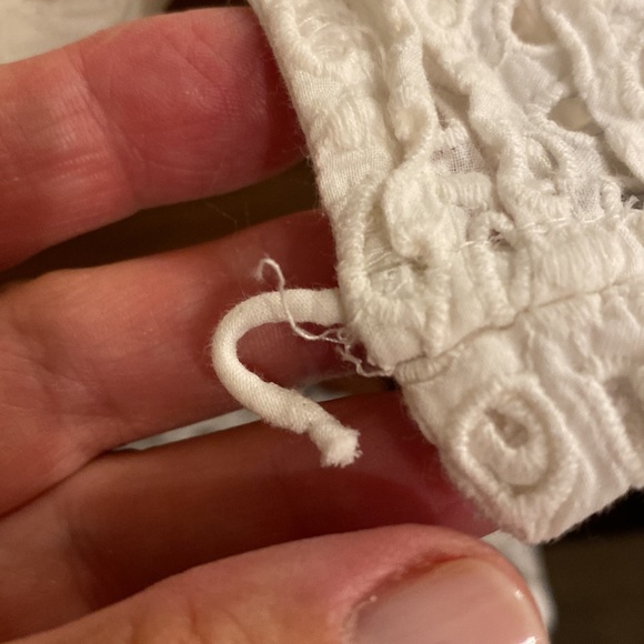 Madewell Eyelet Ruffle-Sleeve Pintuck Mini Dress AN137 MEDIUM - Picture 5 of 5